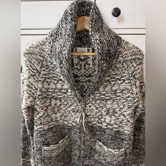 Wilfred Alpaca Women’s Wool Chunky Knit Zip Cardigan Gray Size S - Picture 4 of 17